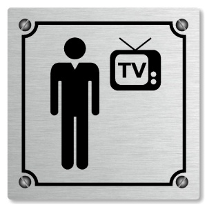 Televizní místnost, 100x100mm, stříbrná, Kansas